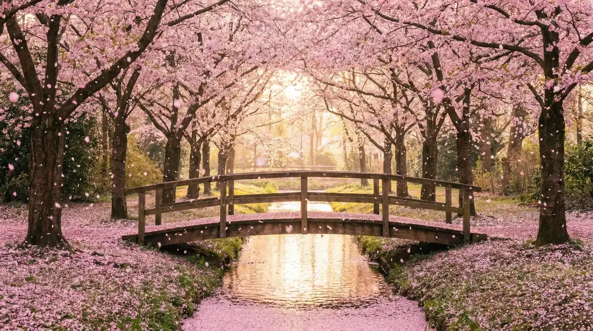 樱花桥畔 - 两个人的世界在线播放 唯美风景